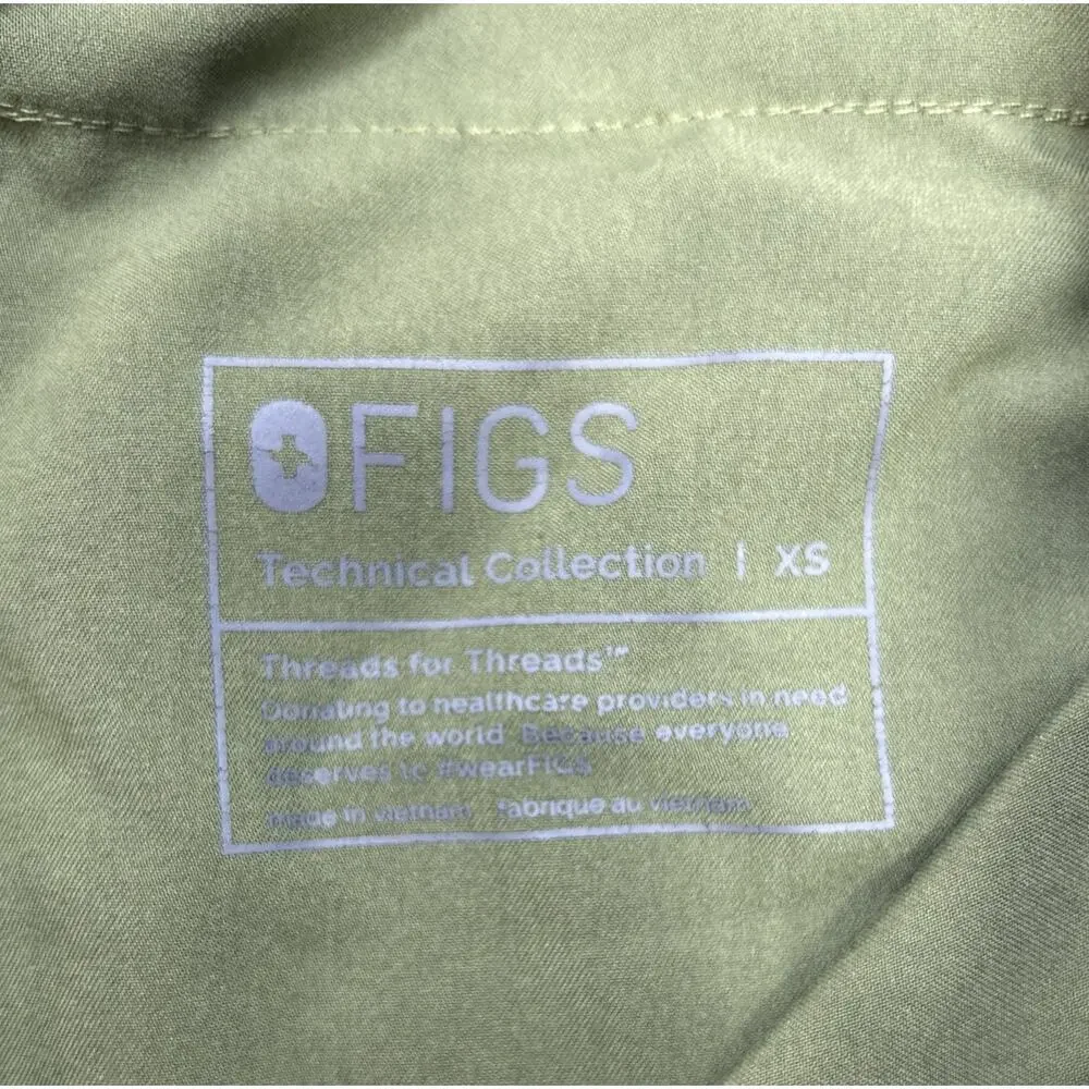 Figs Scrub Pants Men’s Martini Olive Cargo Joggers Size XS Technical Collection